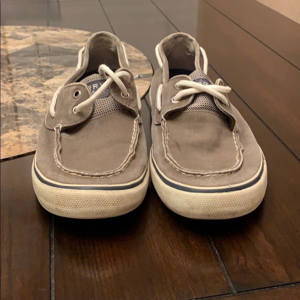 Old worn sperrys